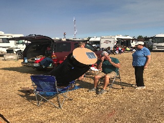 Killer home made telecope in the site next to us.